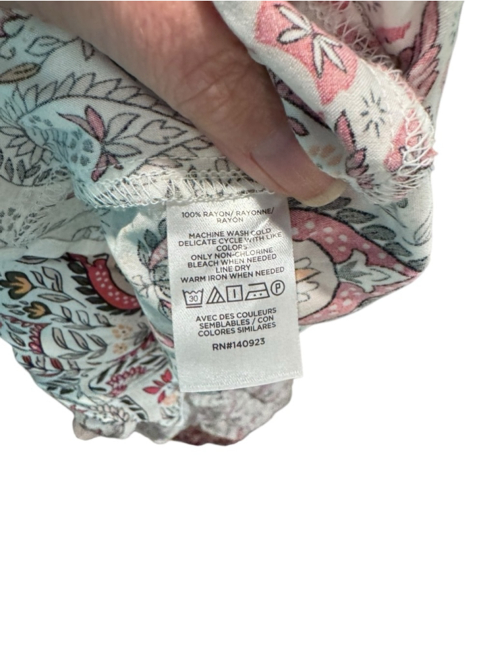 Women's LOFT dress XL Red White Patterned - Picture 7 of 9